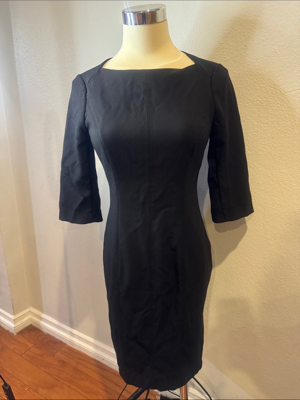Classic Black Sheath Dress White House Black Market size 2P